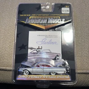 Ertl American Muscle 1960 Ford Starliner Silver With Red Interior - Picture 1 of 5