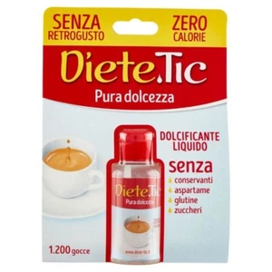 DIETE TIC DOLCIFICANTE LIQUIDO 60ml ZERO CALORIE 1200 GOCCE SENZA GLUTINE - Imagen 1 de 2