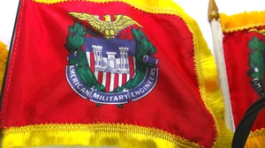 American Military Engineers Miniature Flags and American Flag Vintage - Picture 1 of 9