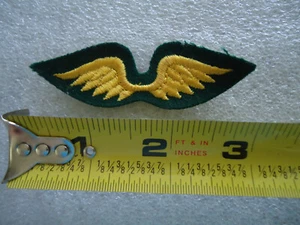 Vintage Flügel Patch Farbe Gold und Marine - Bild 1 von 2