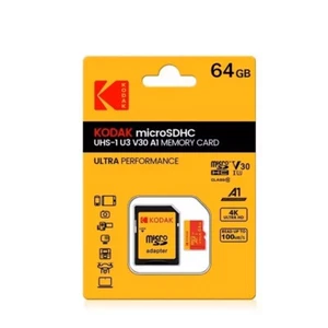 Kodak 64GB Micro SD/TF XC Karte 4K Speicherkarte UHS-I U3 V30 A1 Class 10 NEU - Bild 1 von 6