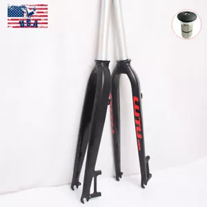 Horquilla de bicicleta de montaña horquillas rectas rígidas de aluminio 1-1/8" freno de disco 26" 27,5" 29" - Imagen 1 de 13