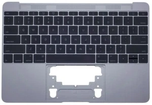 OEM Top Case / Palmrest Keyboard Space Gray MacBook 12 2016 2017 A1534 661-04882 - Picture 1 of 5