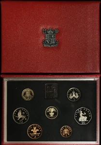 1985 United Kingdom Proof Coin Collection - Red Holder - OGP/Papers - Picture 1 of 6