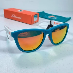 Occhiali da sole Knockaround Miami Dolphins NFL polarizzati NUOVI premium - Foto 1 di 8