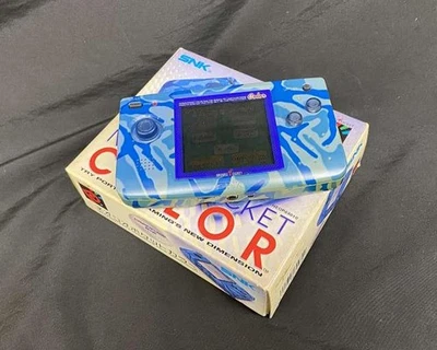 SNK Neo Geo Pocket Color Camouflage Blue Handheld Console Retro Japan Rare - Image 1 of 4