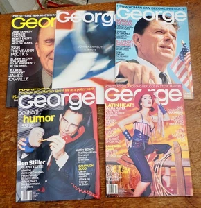 George Magazine ~ Reagan, Duvall, Stiller, Selma Hayek, Kennedy Tribute - Picture 1 of 1