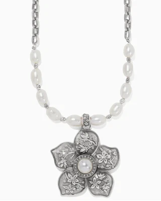 Collar de perlas Brighton Kyoto en flor estilo JM7512 precio de venta sugerido por el fabricante: $168 nuevo con etiquetas Foto 1 de 3