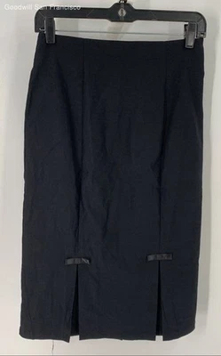 Faldas para mujer Belle Poque negras con cremallera trasera informales plisadas hasta la rodilla talla pequeña Foto 1 de 4