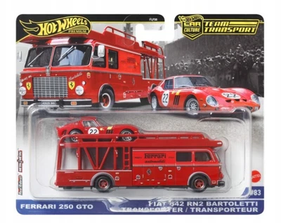 Neues AngebotFerrari 250 GTO - Fiat 642 RN2 Bartoletti Transporter Hot Wheels Premium 1:64