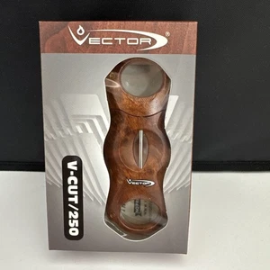 Vector V-Cut / 250 Zigarrenschneider - schneidet bis 60 RG - Mahagoni matt - Neu - Bild 1 von 6