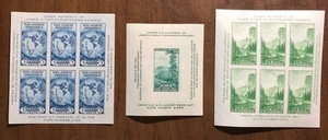 Mini hojas de recuerdo de estampillas de Estados Unidos 768a 770a 797 impresión Farley - Imagen 1 de 4