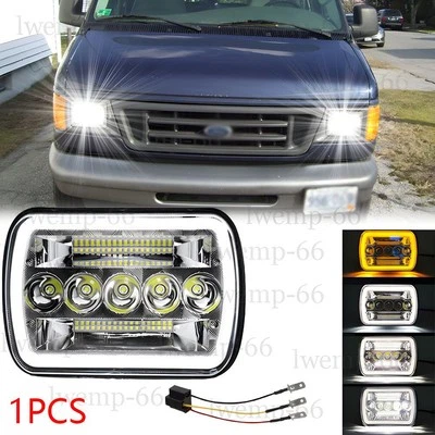 Para Ford E-100 E-150 E-250 E-350 Econoline Club Wagon Van 5x7" 7x6 Cabezal LED Foto 1 de 4