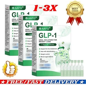 1-3X'AAFQ GLP-1 Soluzione Perdita di Peso, GLP-1 Integratore Gocce per Donna e Uomo◪ - Foto 1 di 21