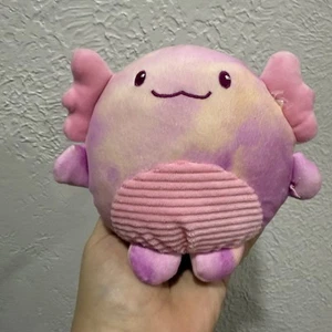 Animal Adventure Spring Squish Axolotl Peluche 6” Rosa Viola Peluche Squishy Giocattolo - Foto 1 di 3