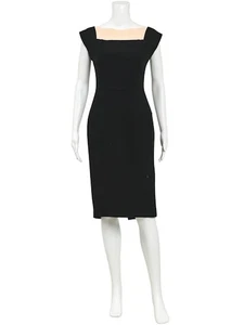 ROLAND MOURET Wool Midi Dress AU 12 - Pre-Owned in Good Condition - Picture 1 of 1