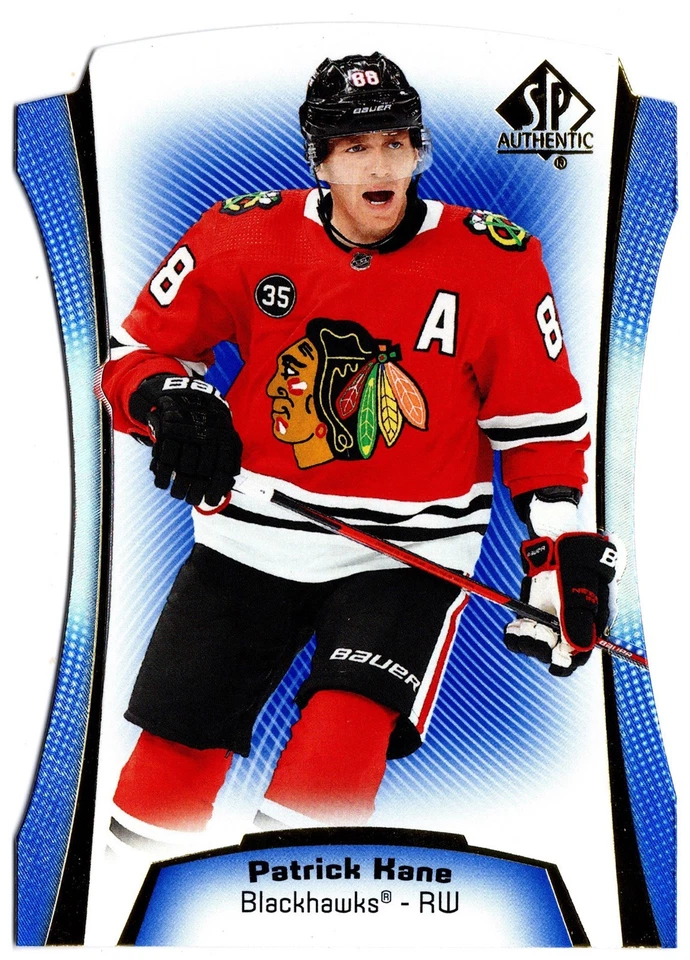 2021-22 Upper Deck SP Authentic Die-Cuts Blue PATRICK KANE #DC-3 Blackhawks UD - Image 1 of 1