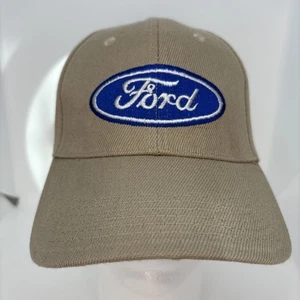 Ford Beige Ball Cap Adjustable Baseball Hat - Picture 1 of 7