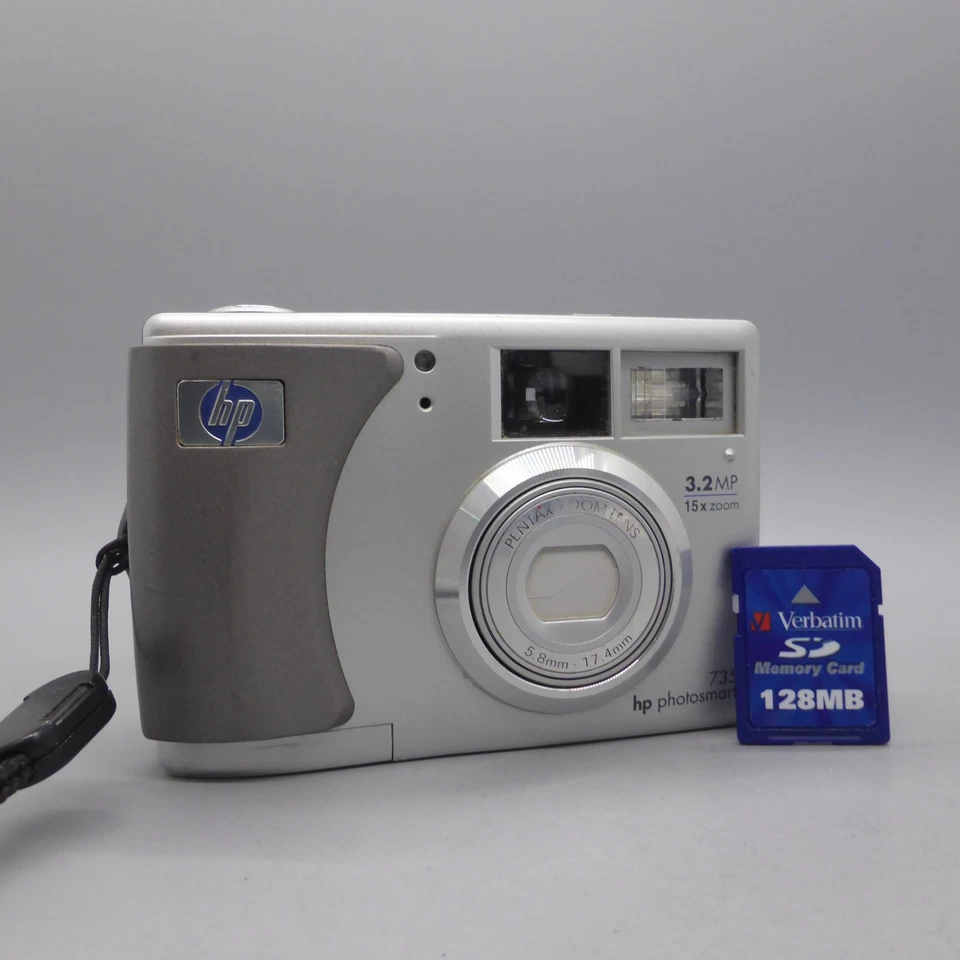 HP Digital Camera Photosmart 735 3.2MP Silver Tested - Image 1 of 4