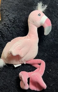 Vintage Precious Moments Tender Tails Flamingo 98 Beanie Bean Bag Plush Stuffed - Picture 1 of 5