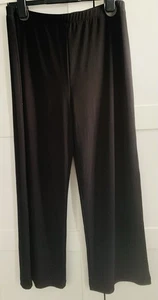 Frank LYMAN Black Pull On Evening Trousers Size 16 29L - Picture 1 of 4
