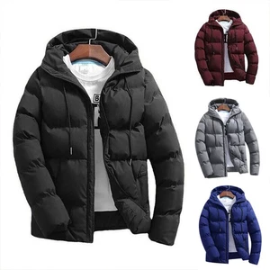 Herren Winter Warme Daunenjacke gefüllte Outdoor Jacke mit Reißverschluss - Bild 1 von 10