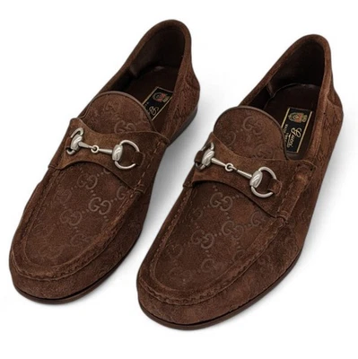 Mocasines Gucci Para Hombre 1953 Marrón Seude Talla 10.5 EE. UU. (10 Gucci) Nuevos Con Caja Foto 1 de 4