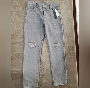 Girls Tractr Gray Jeans High Rise Weekender Size 16 NWT - Picture 1 of 9