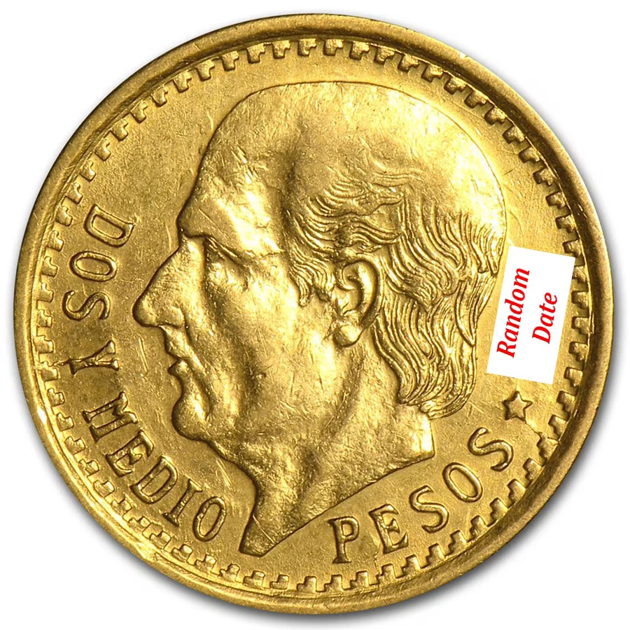 Mexican Gold Peso - 2 1/2 Peso - Image 1 of 2