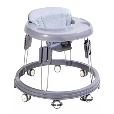 Andador de bebé plegable ajustable ruedas seguras almohadilla para pies bebé niño pequeño ayuda para caminar Foto 1 de 4