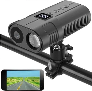 Cámara deportiva con luz delantera para bicicleta PIEPIE, cámara de acción para bicicleta 1080P HD, 64 GB de memoria - Imagen 1 de 6