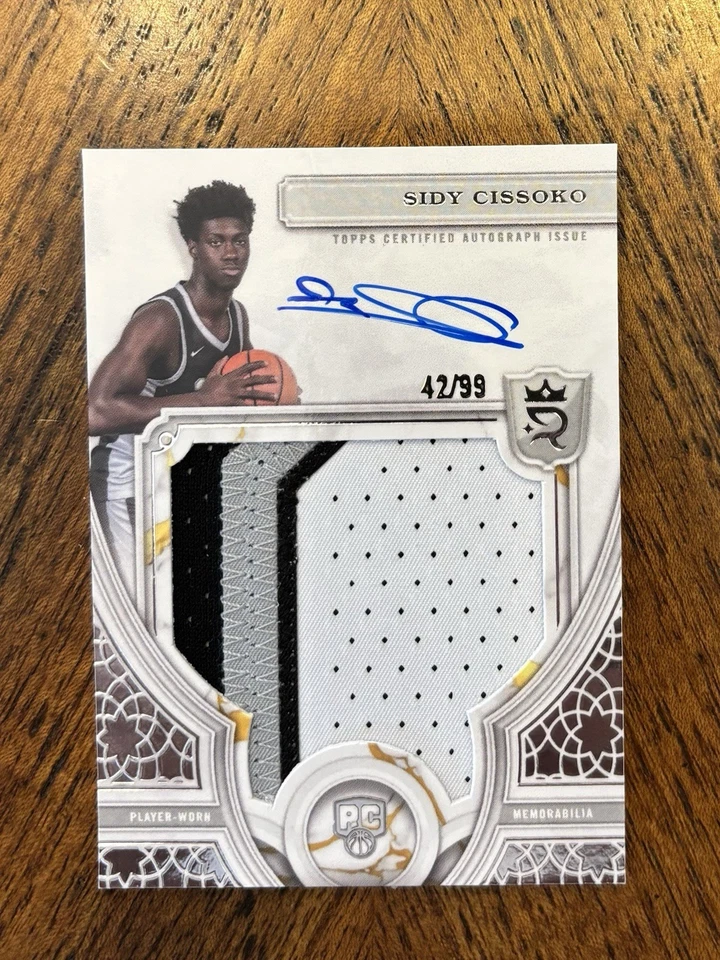 Sidy Cissoko 2023/24 Topps Royalty Rookie Auto Jersey Patch 42/99 Trail Blazers - Image 1 of 1