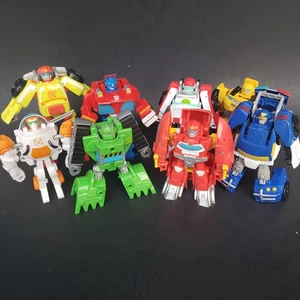 8x Playskool Heroes Transformers Rescue Bots Blades Heatwave Optimus Boulder - Picture 1 of 8