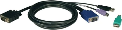 Tripp Lite 10ft KVM Switch Cable Kit – USB/PS2 for B040 & B042 Series - Image 1 of 2