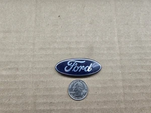Ford OEM Blue & Chrome 2.25" Horn Button Pad Steering Wheel Emblem Badge Name - Bild 1 von 4