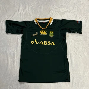 Maglia Rugby Sudafrica Canterbury Verde ABSA Maglia Patch Uomo Taglia XXL 2XL - Foto 1 di 8