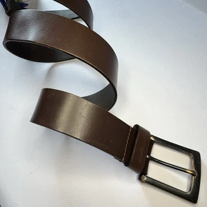 Vintage Carhartt Full Grain Leather Belt Men's Brown Distressed Workwear WB5510M - Picture 1 of 9