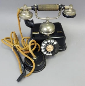 Vintage Antique KTAS Danish Kjobenhavns Aktieselskab Rotary Telephone - Picture 1 of 6