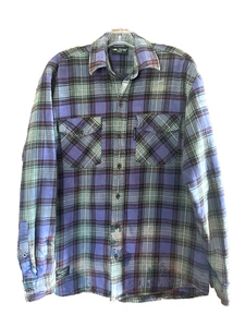Warmes Vermont Flanell Co Herrenhemd Gr. Medium Langarm kariert maschinenwaschbar - Bild 1 von 8