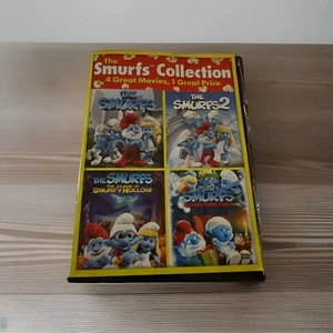 The Smurfs 4-Film Set (DVD 2-Disc) 1, 2, Legend Hollow, & Christmas Carol Movie - Picture 1 of 2