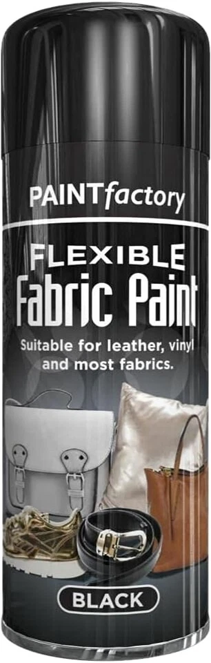 1/2/3x Flexible Stoffsprühfarbe Schwarz 200ml für Lederkleidung Vinyl Textil - Bild 1 von 1