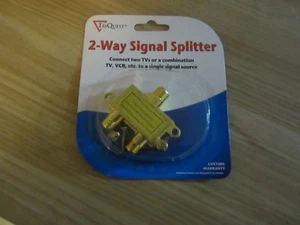 TriQuest 5402-COAX-SPLITTER 2-Way Coaxial Cable Signal Splitter BOX OF 10 - Imagen 1 de 4