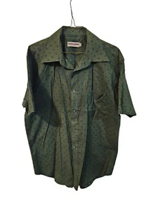 Vintage Men's Cassini Short Sleeve Shirt Size L - Picture 1 of 4
