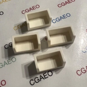 4X Lego 23969 Panel 1 x 2 x 1 with Rounded Corners and 2 Sides - WHITE - Imagen 1 de 1