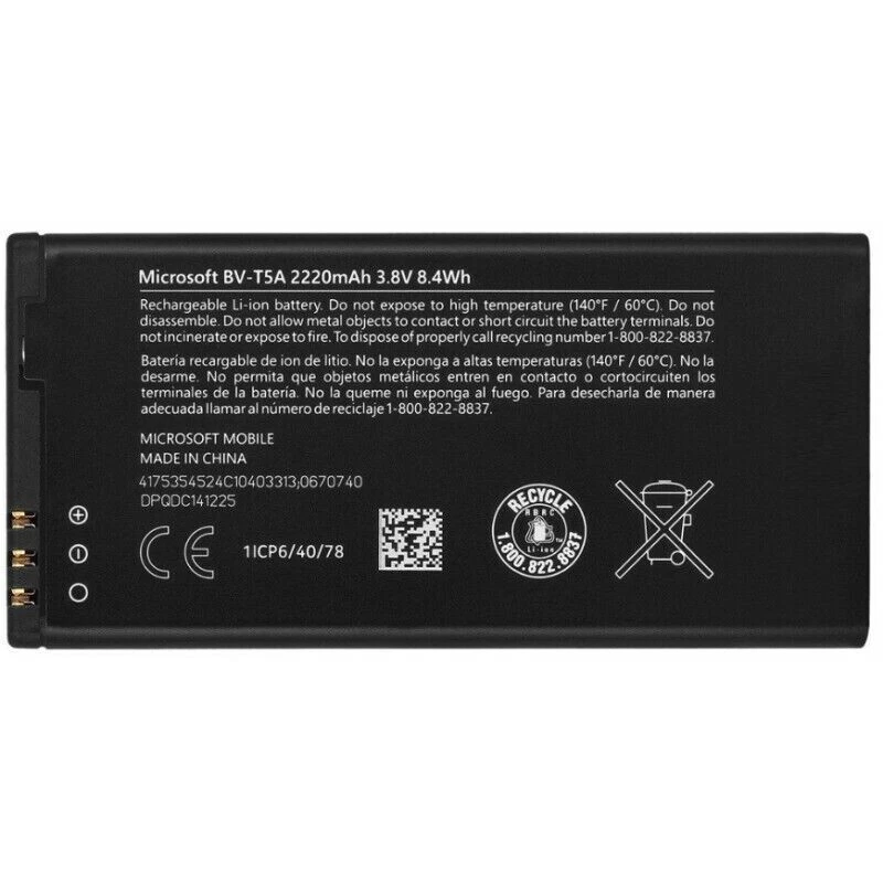 Original Replacement Battery For Nokia Lumia 735 2220 mAh BVT5A - Image 1 of 1