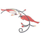  Garden Bird Statues Wall Decor Stained Glass Hanging Decorations