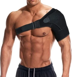 Soporte de hombro con almohadilla de presión para hombre mujer, soporte de hombro ajustable - Imagen 1 de 8