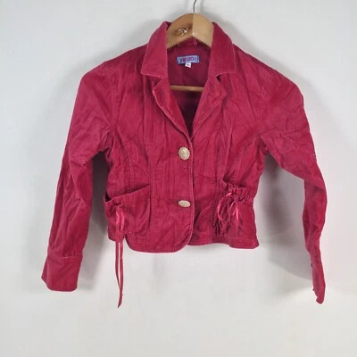 Kenzo girls jacket size 8 years red long sleeve cotton 066883 Foto 1 de 4