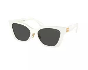 Miu Miu Sunglasses MU 02ZS  1425S0 White grey Woman - Picture 1 of 1