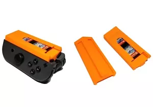Joy Con Grip + Cartridge Case Nintendo Switch One Hand - Handicap/Disability Aid - Picture 1 of 8